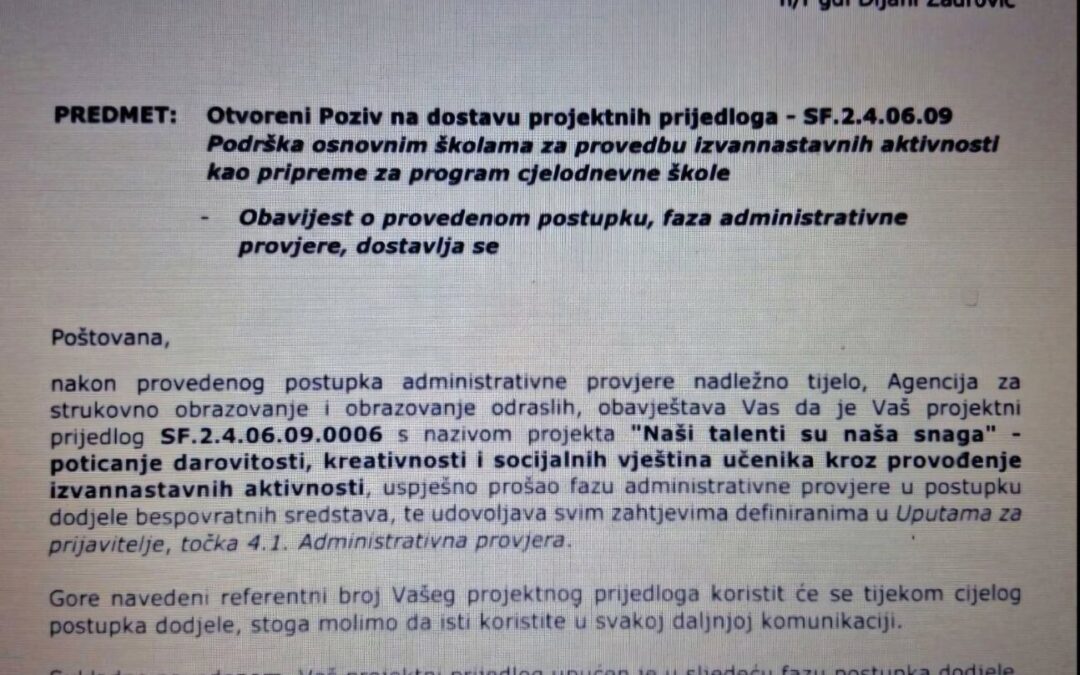 Važna obavijest!!!